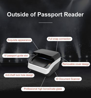 Διακομιστής κάρτας RFID Κιόσκι Διασύνδεση USB 2.0 και μέγεθος παραθύρου 127mm*88mm για ασφαλή σάρωση