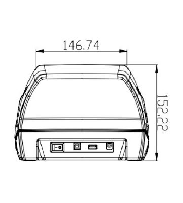 Διαβατήριο και αναγνώστης ταυτότητας USB2.0 Διακομιστής εγγράφων για ενοικίαση αυτοκινήτων USB2.0 Διασύνδεση