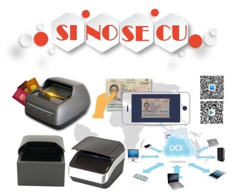 Πλήρης σελίδα OCR ID Reader και ID Card Scanner SDK με Passport OCR Reader λογισμικό Μαύρο