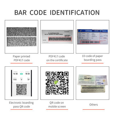 500dpi Οπτική ανάλυση Sinosecu QR Code Scanner και CMOS CellPhone Barcode Reader