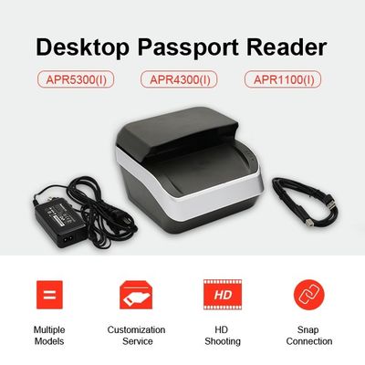175*199*140mm Sinosecu ISO NFC Διαβατηριακός αναγνώστης σαρωτή με επαλήθευση αναγνωριστικού της επεξεργασίας OCR