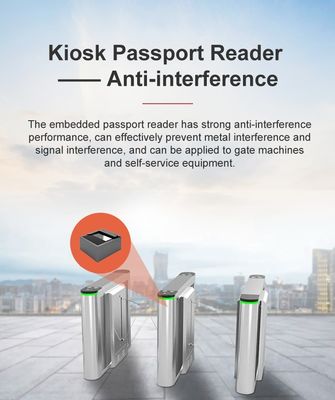MRZ OCR Passport Reader OEM με ανάλυση 400DPI και λογισμικό SDK Εύκολη ενσωμάτωση